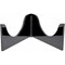 Plymor Black Acrylic Low-Profile Curved Display Easel for Geode, Mineral or Crystal Cluster, 1.5" H x 3.25" W x 2.625" D